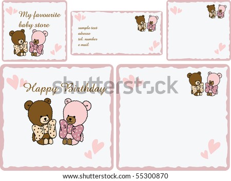 Assorted Baby Cards Set