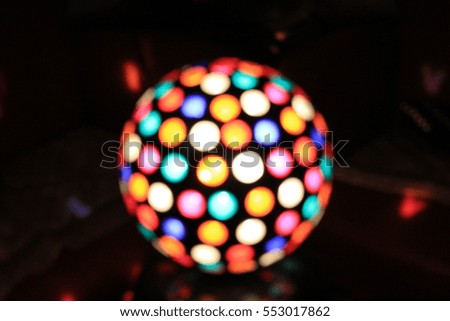 colorful circle lights background