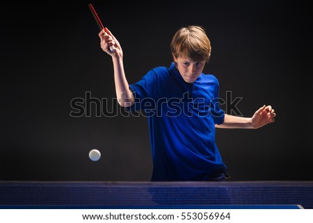  table tennis player in action