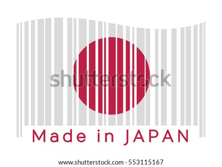 Made in Japan. Barcode.