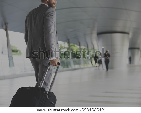 Businessmen Luggage Business Trip Travel Royalty-Free Stock Photo #553156519