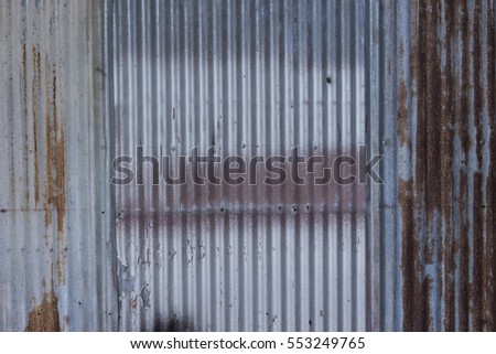 Zinc wall texture background