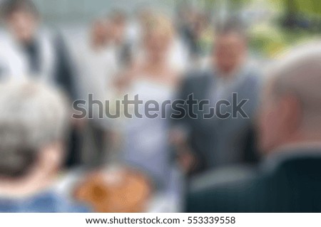 Wedding day theme creative abstract blur background with bokeh effect