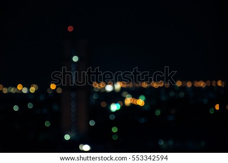 Night view bokeh
