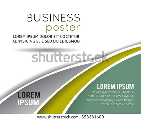 Vector brochure, flyer, magazine cover & poster template