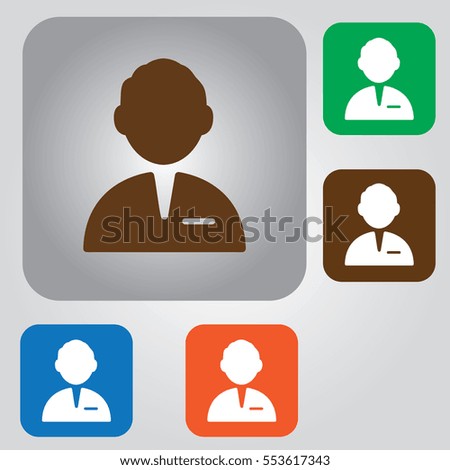 User sign icon. Person symbol. Human avatar. Vector avatar Icon. people profile silhouette.