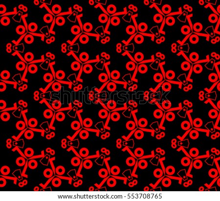 abstract seamless geometries pattern. Red color. for wallpaper. design page fill. Vector illustration