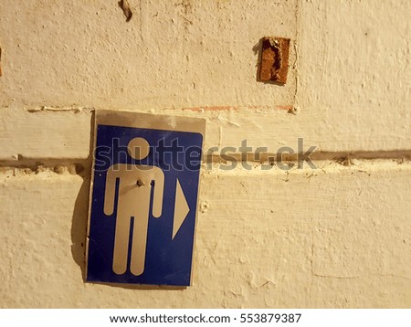 Sign bathroom