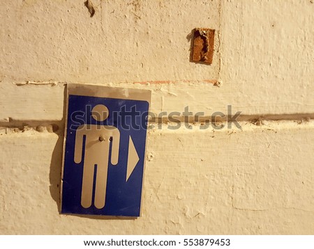 Sign bathroom