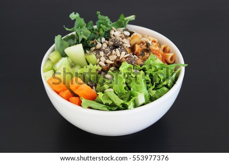 Lettuce Salad Bowl with Seeds