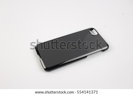 Empty smart phone cover mockup ready for logo