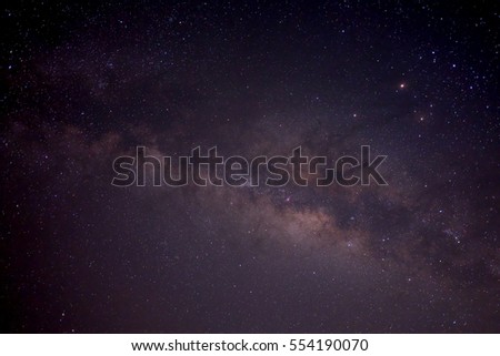 Milky way in the sky at night