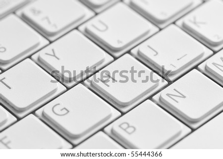 Business concept - Laptop keyboard close-up