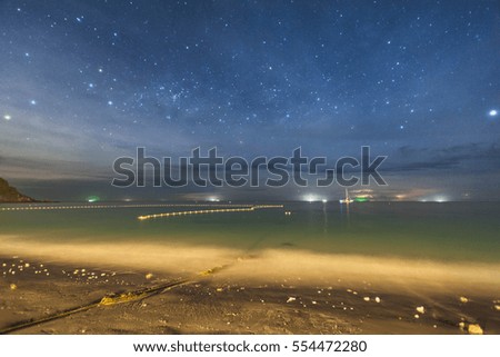 Grain or noise beautiful milkyway view for background