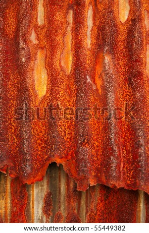 Rusty texture of steel plate