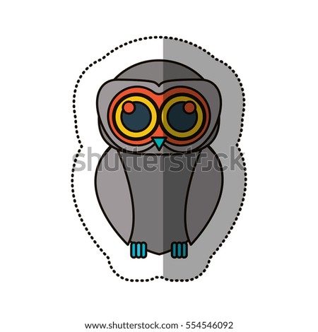 Isolated owl cartoon design