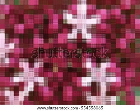 abstract red and purple mosaic block for background used