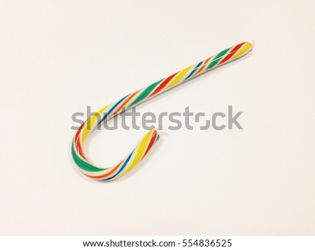 Colourful Striped Candy Cane