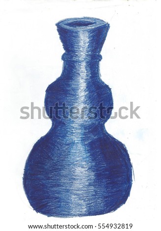 3D Vase Drawing