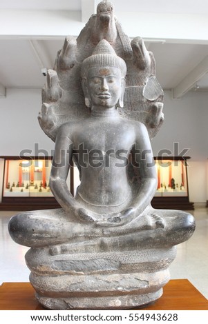 Buddha image  ,Ayuthaya ,Thailand.
