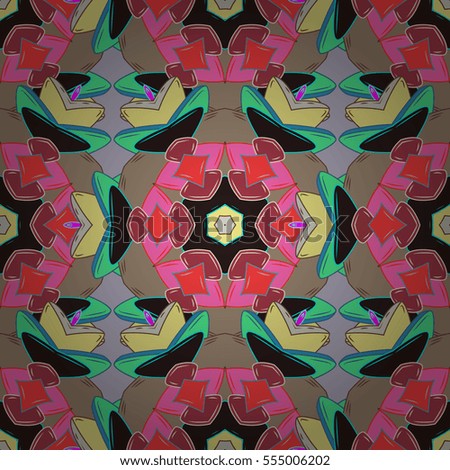 Mandalas background. Colorful. Doodles. Vector illustration texture. Radial gradient shape.