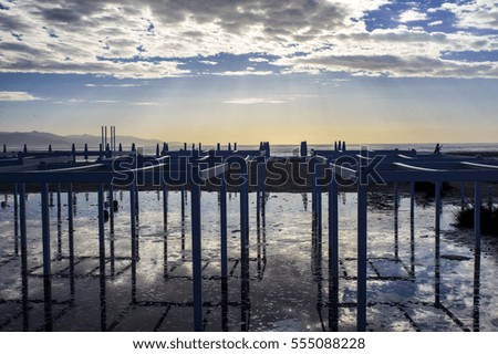 Sea panoramic photography