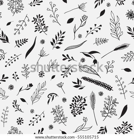 Vector seamless floral pattern. Seamless pattern can be used for wallpaper, pattern fills, web page background,surface textures.
