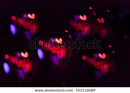 hearts bokeh abstract background 