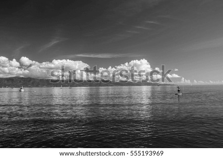 Sea panoramic photography