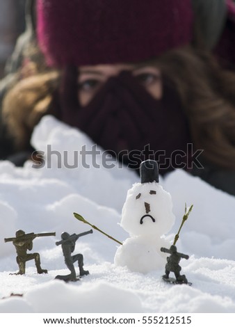 War with the snowman