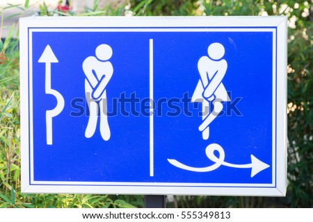 Men and women toilet sign