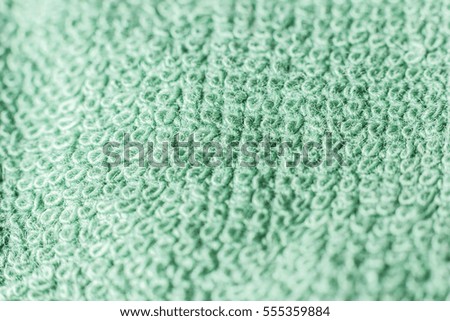Green fabric texture macro