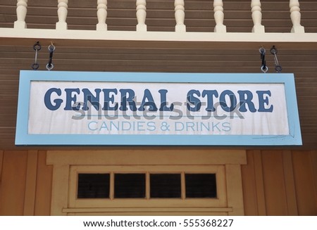 General store sign