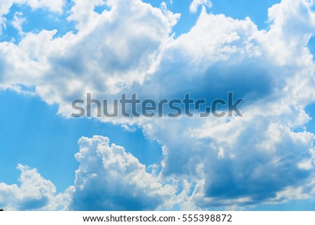 Sky with clouds in the Summer