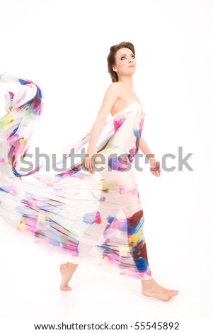 Photo of young woman in dress