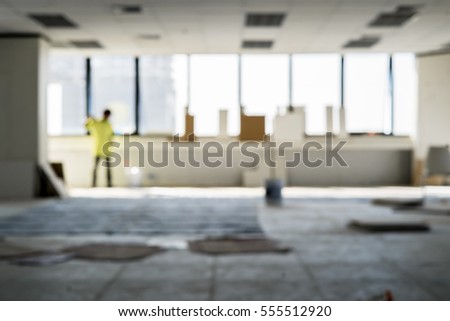Blur Picture Construction Site - Construction work and ceilinging Technician