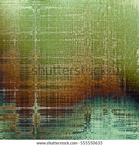 Vintage design background - Grungy style ancient texture with different color patterns: yellow (beige); brown; green; blue; gray; cyan