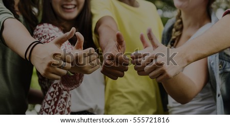 Teenagers Friends Friendship Team Concept Royalty-Free Stock Photo #555721816