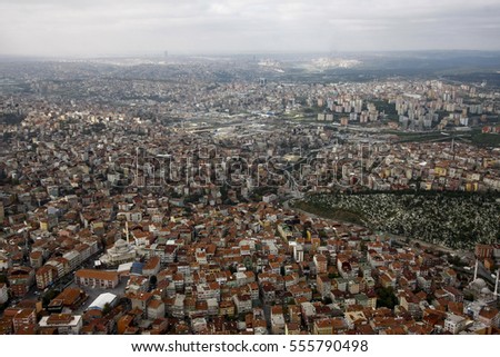 Istanbul panorama from air