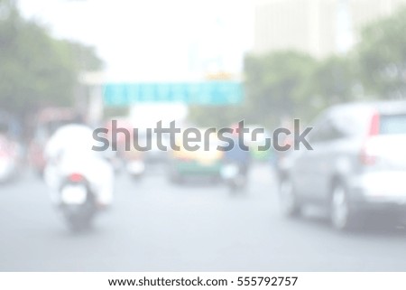 Blurred  background abstract and can be illustration to article of Bikers driving a motorcycle