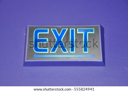 Lighted exit signage 