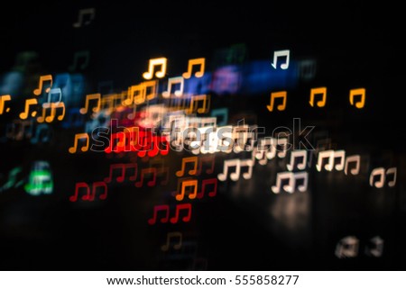 music musical symbols bokeh