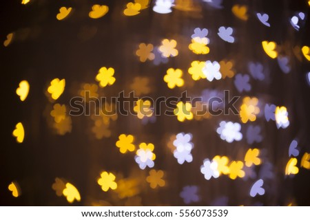 blurred flower bokeh abstract for nature background