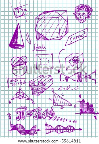 hand draw math symbols