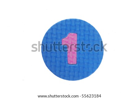Digital puzzle isolated on a white background