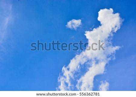 Beautiful Clouds And Blue Sky For Background