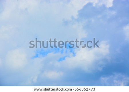 Beautiful Clouds And Blue Sky For Background