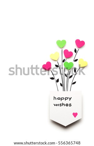 Creative valentines concept photo of a hearts made of paper in a pocket on white background.