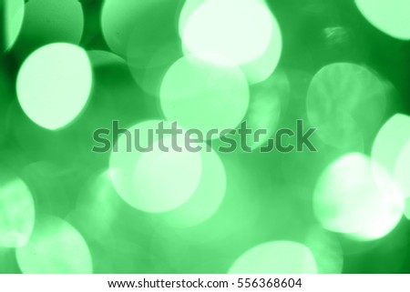 Bokeh abstract green background.