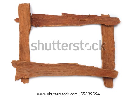 Frame made of cinnamon